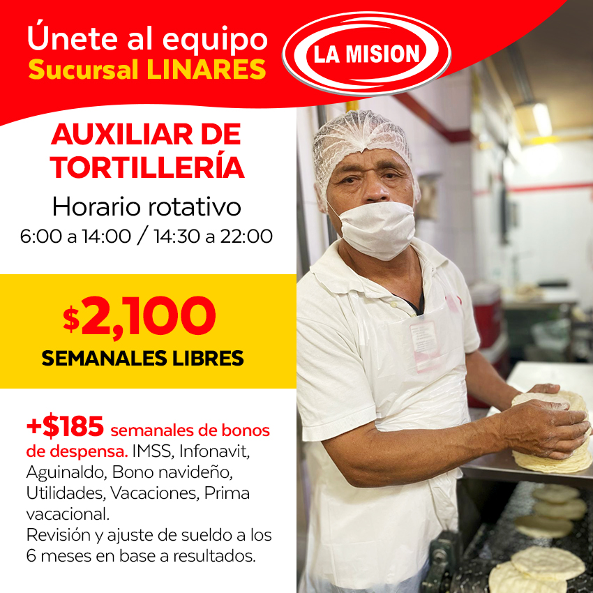 Auxiliar de Tortilleria